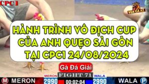 Hành Trình Vô Địch Cup Của Anh Quẹo Sài Gòn Tại CPC1 24/08/2024