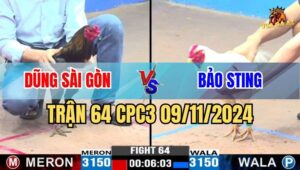 Trận 64 CPC3 09/11/2024 giữa anh Dũng Sài Gòn và anh Bảo Sting