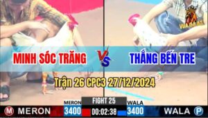 Trận 26 CPC3 27/12/2024 - Anh Thắng Bến Tre Lâu Lâu Sang C3 Kiếm Lúa