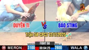 Trận 58 CPC3 12/1/2025 - Mẻ Hiệu Đẳng Cấp Nhất Trại Gà Duyên Ti Lụm Xổ