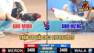 Trận 34 Giải CPC3 27/7/2025 - Anh Minh Hậu Giang Vs Anh Hưng Cần Thơ