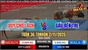 Trận 36 TonHon 2/11/2025 - Anh Duy Chợ Lách Gặp Anh Gấu Bến Tre