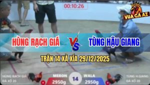 Trận 14 Xà Xía 29/12/2025 - Điều Đỏ Đâm Ngay Xương Sông Xanh Bại Liệt