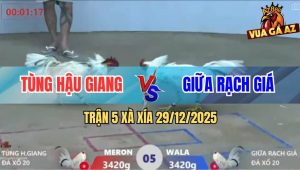 Trận 5 Xà Xía 29/12/2025 - Bướm Chân Và Đá Chân Xanh Gục Đầu Nằm Đống