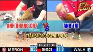 Trận 34 CPC3 4/1/2026 - Gà Cú Anh Khang CR7 Nhấc Chân Là Có Kết Quả